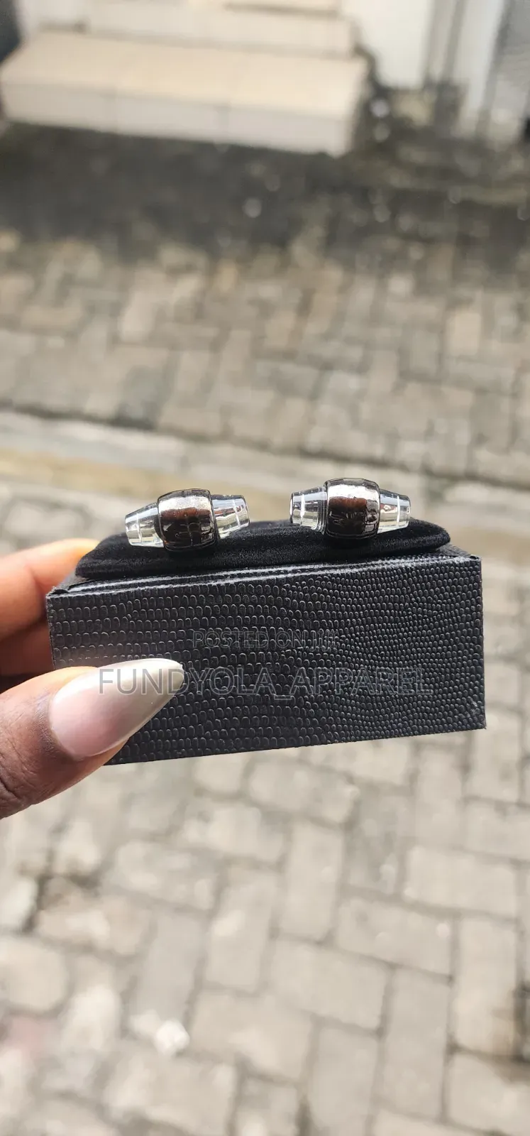 Stone Black Mix Cufflinks
