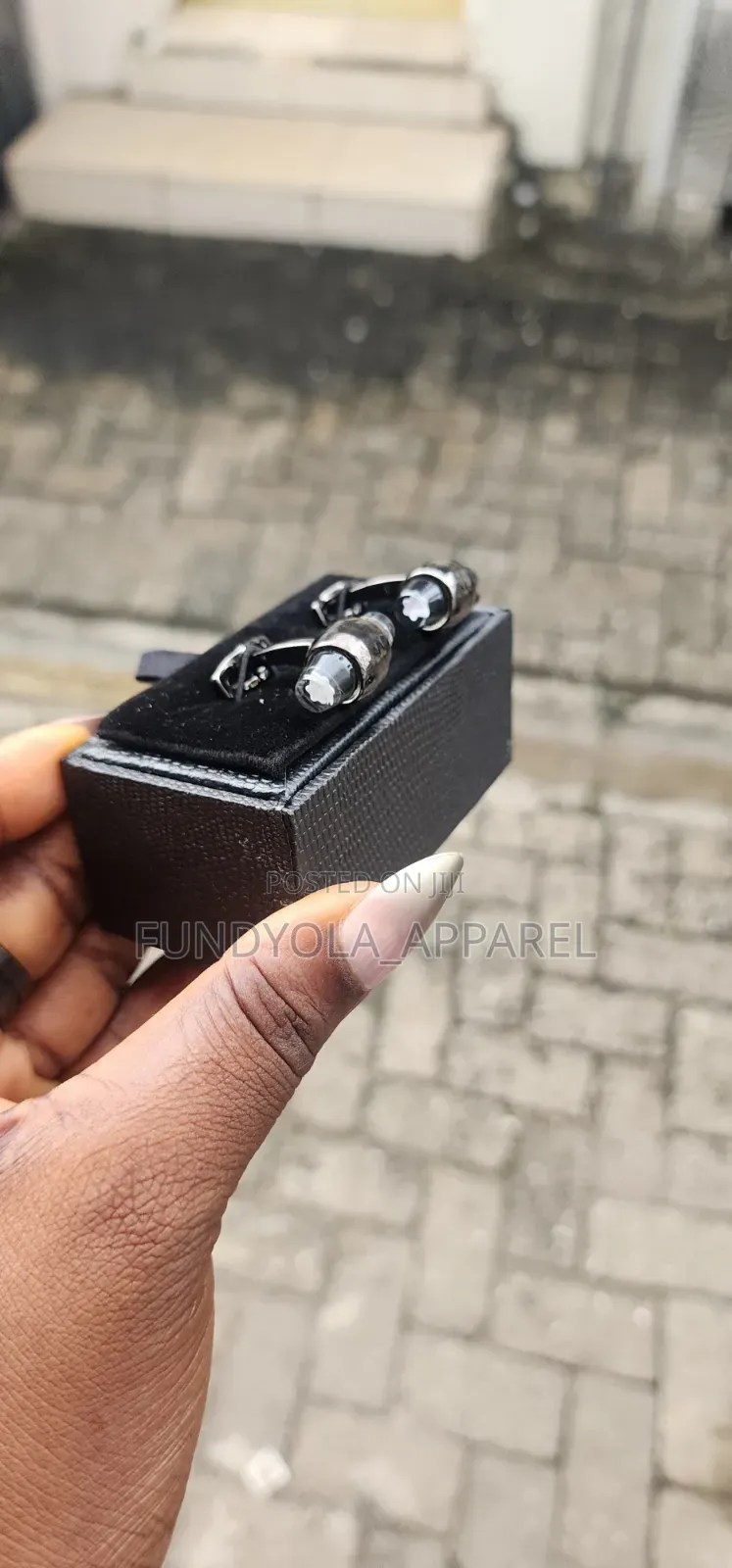 Stone Black Mix Cufflinks