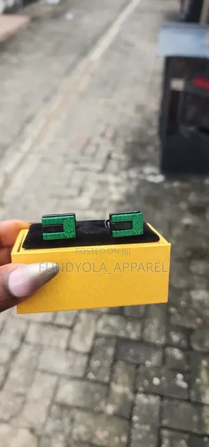 Green an Black Mix Cufflinks