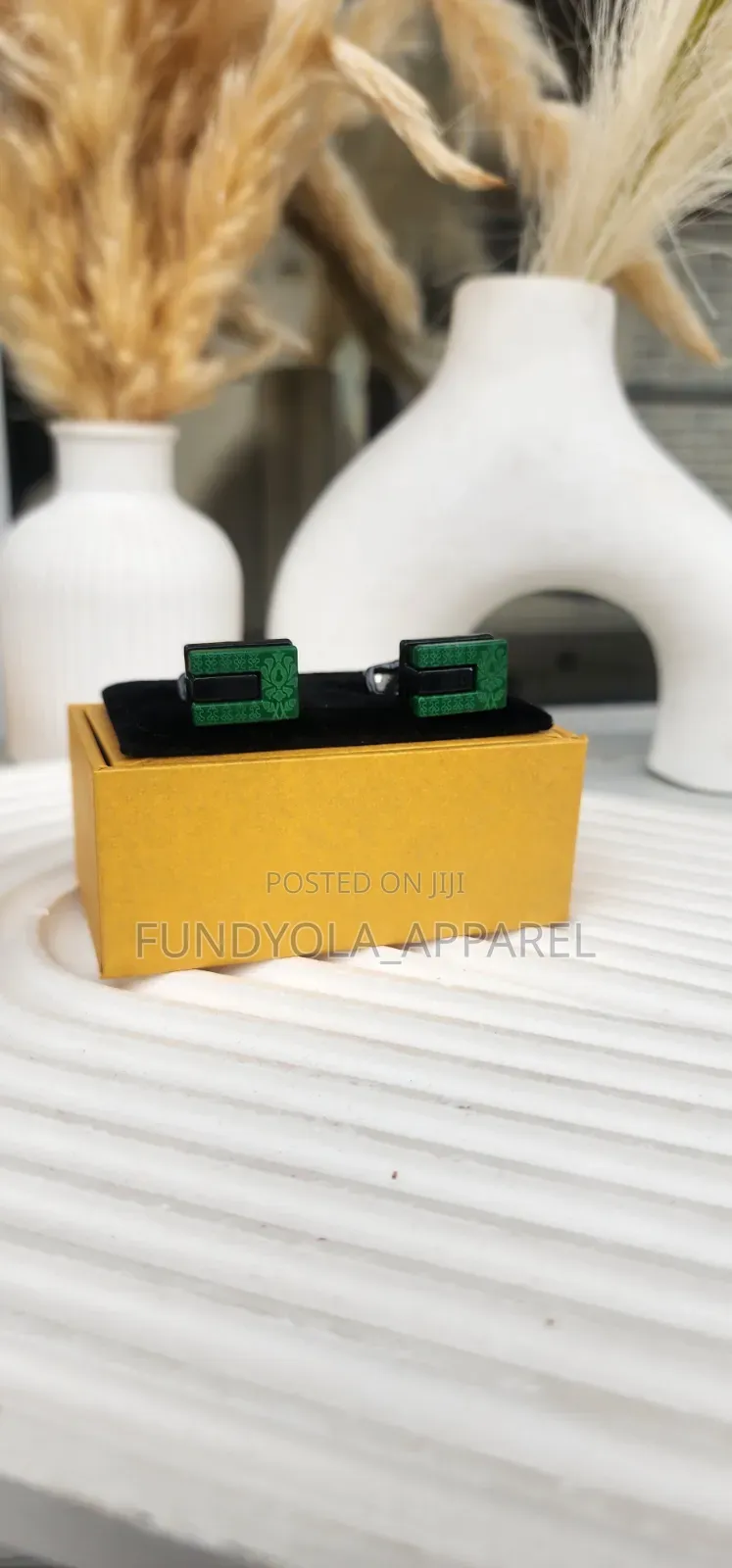 Green an Black Mix Cufflinks