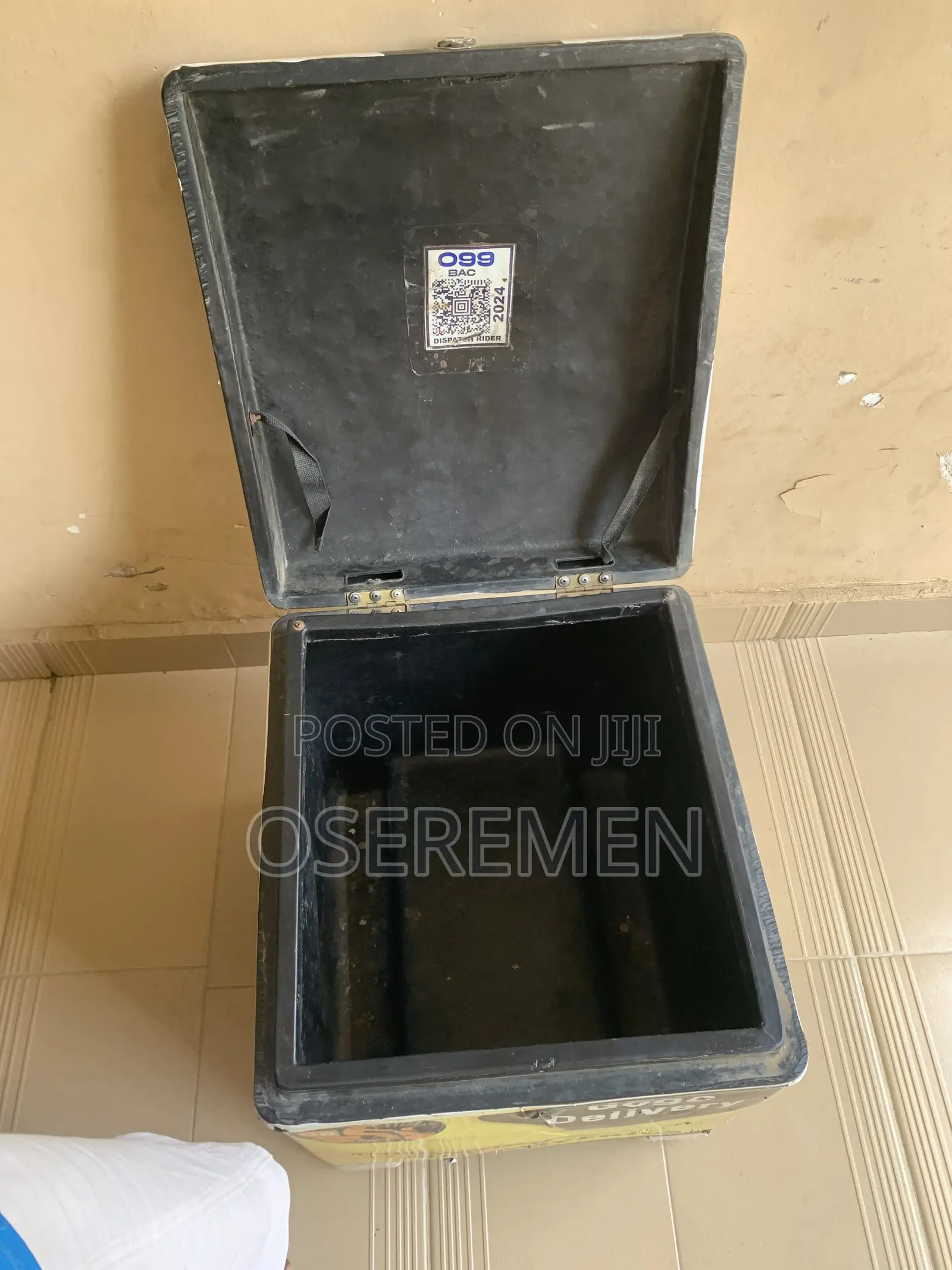 Used Helmet and Dispatch Box