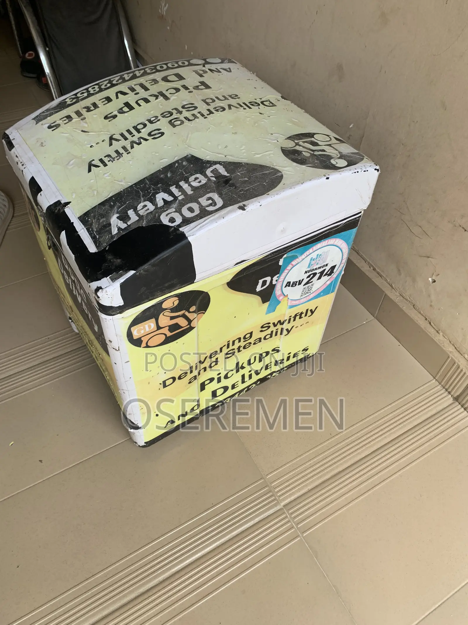 Used Helmet and Dispatch Box