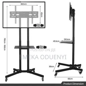 Movable Television Stand With Hanger - 32-65 Inches