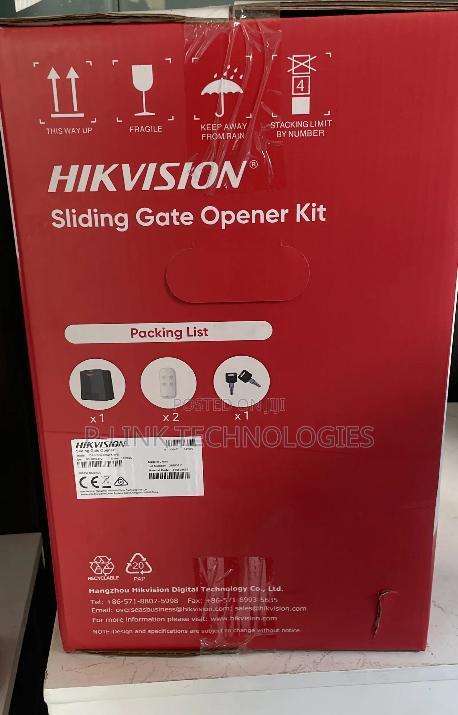 Hikvision Gate Opener Machine