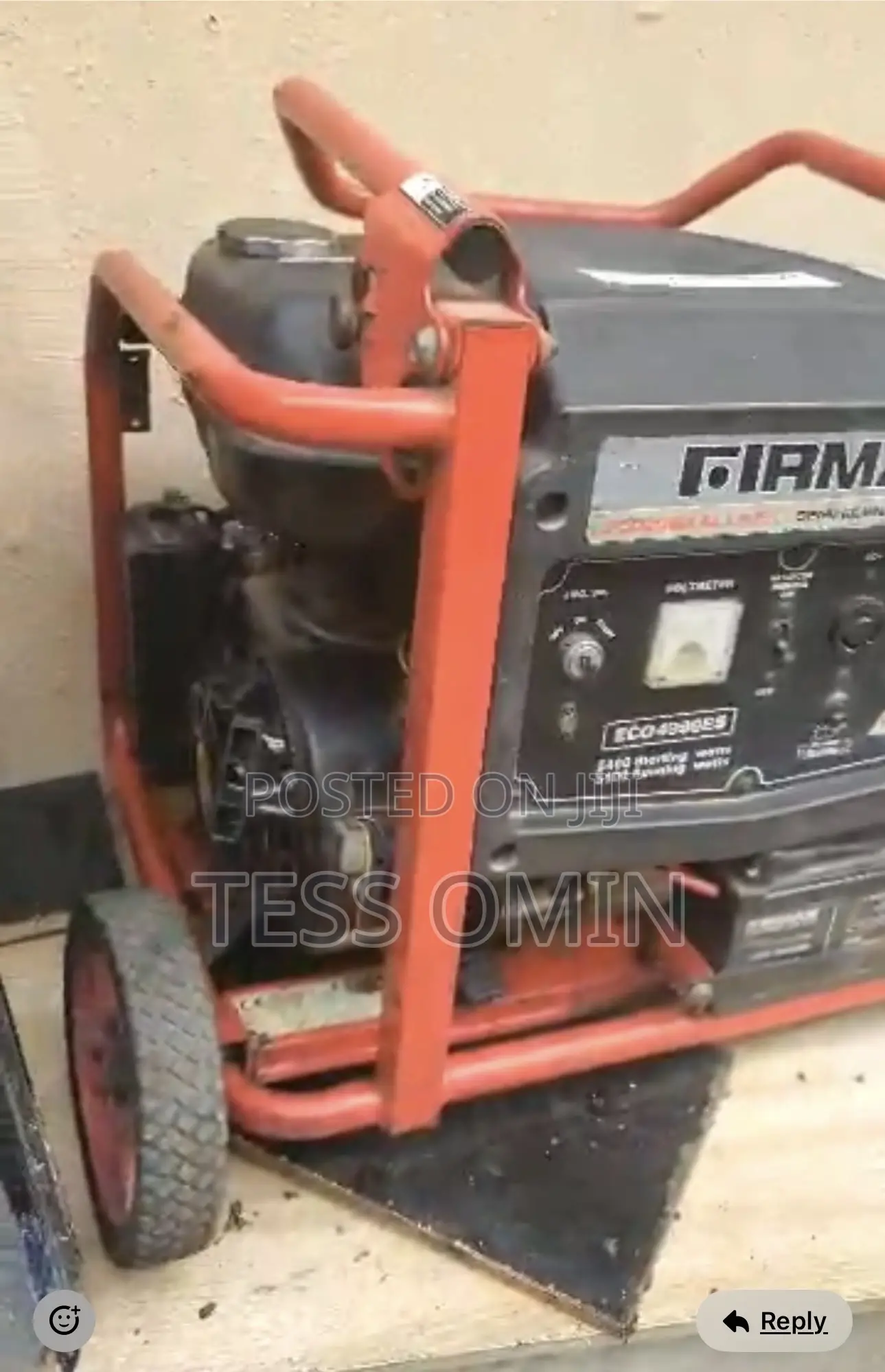 Fireman Generator. 3kva. Working Perfectly.