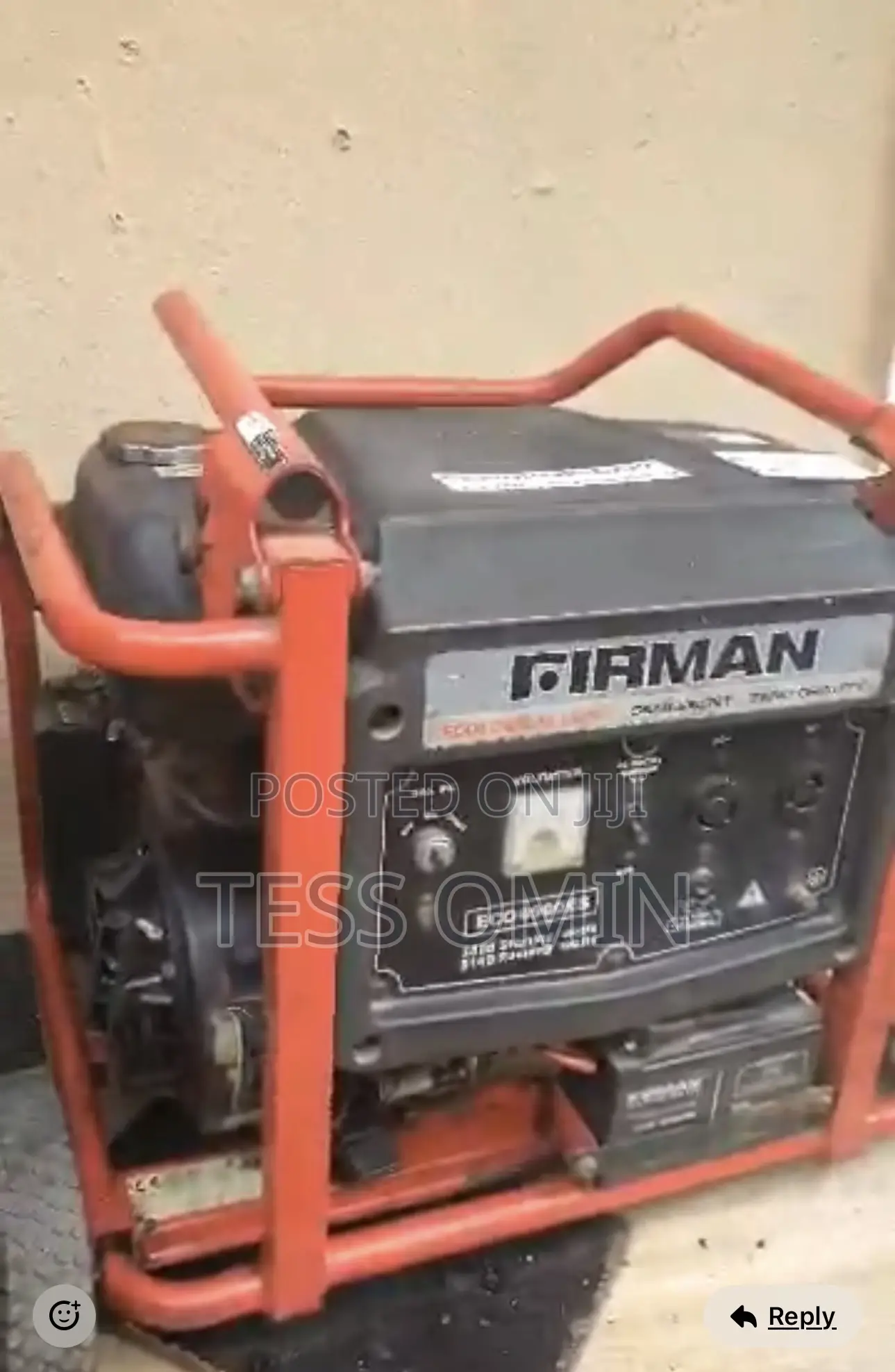 Fireman Generator. 3kva. Working Perfectly.