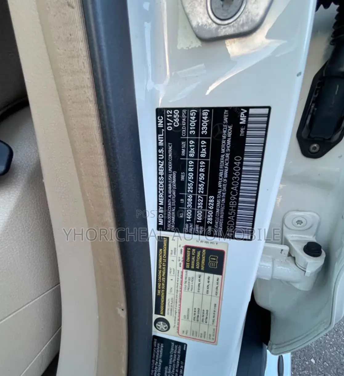 Mercedes-Benz M Class ML 350 4Matic 2012 White