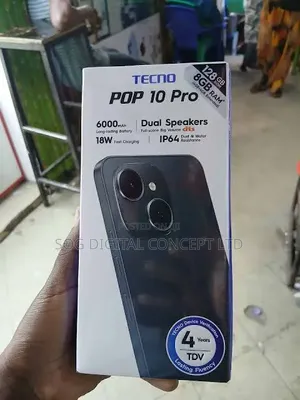 Tecno Pop 10 128 GB Black