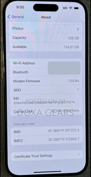 Apple iPhone 15 128 GB Blue