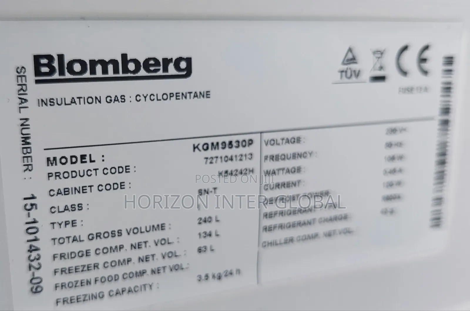 Blomberg Double Door Refrigerator