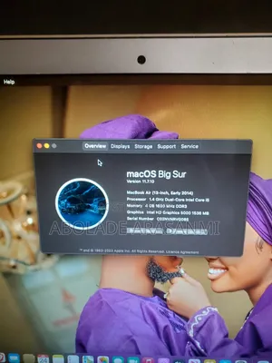 Laptop Apple MacBook Air 2014 4GB Intel Core i5 SSD 128GB