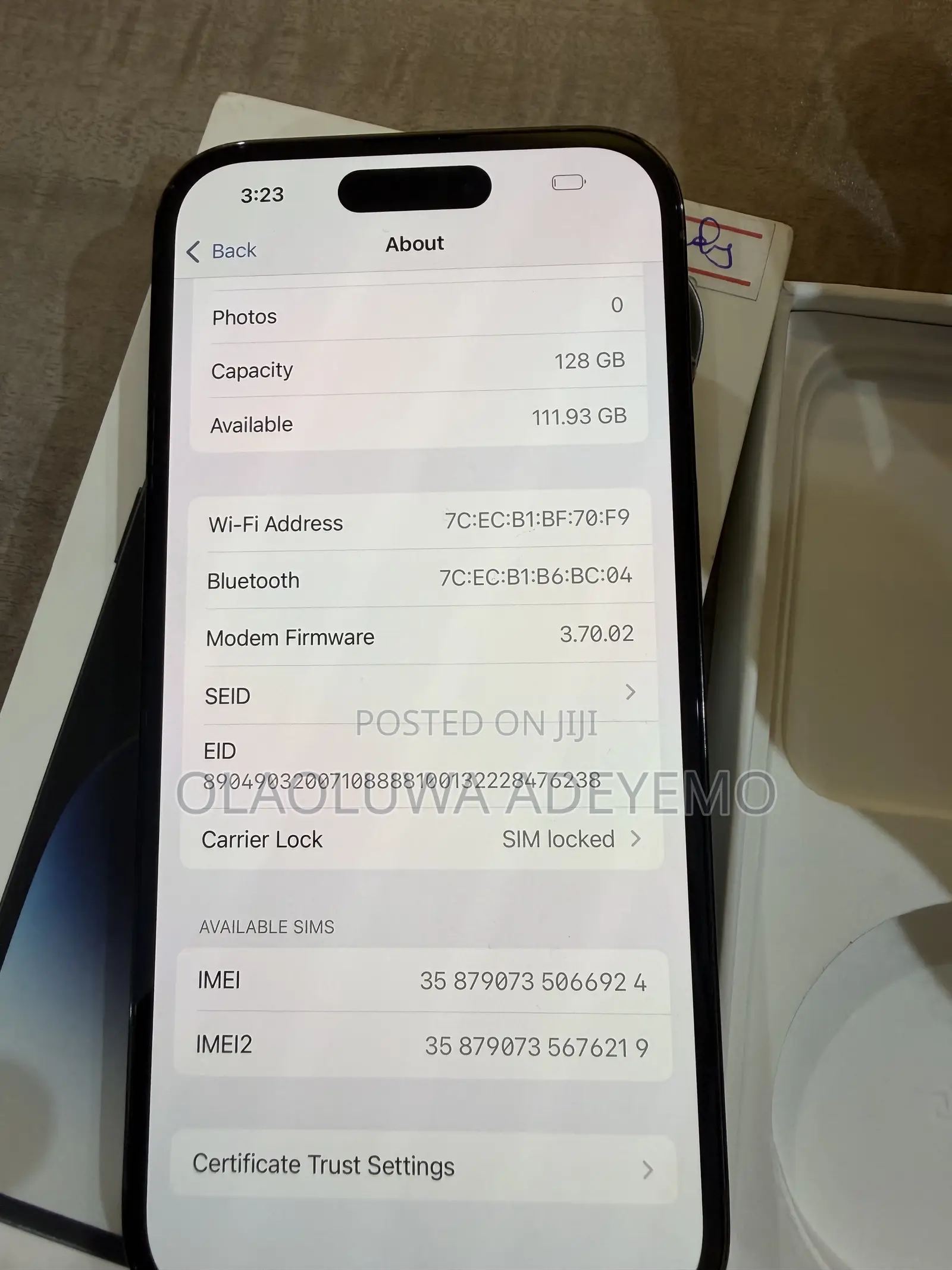 Apple iPhone 14 Pro 128 GB Black