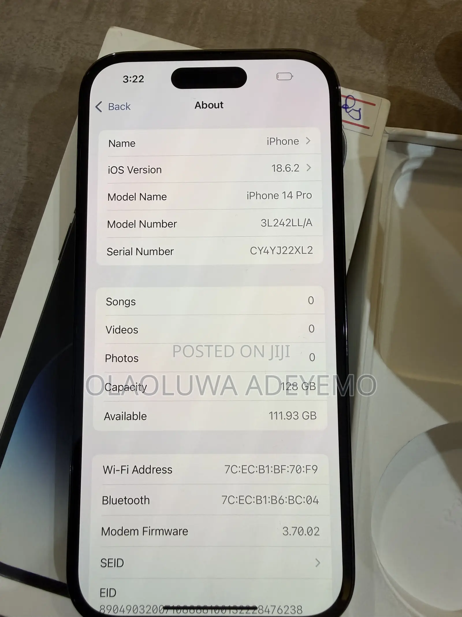 Apple iPhone 14 Pro 128 GB Black