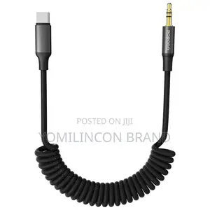 Porodo Usb-C to 3.5mm Coiled Aux Cable*