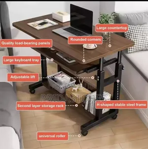 Adjustable Laptop Table With Drawer