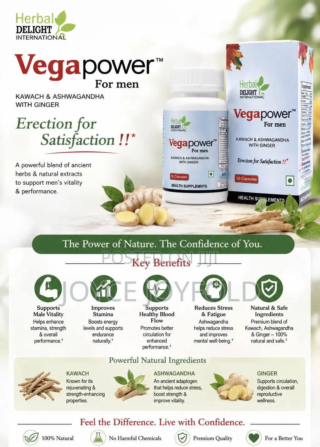 Vega Power- Erectile Dysfunction, Male Libido, Stamina , Strength