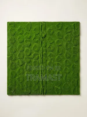 Moss Wallmat 100cm X 100cm - Light Dark Green, Particl Design