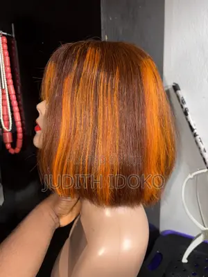 8 Inches SDD Natural Straight Bob Wig With Fringe