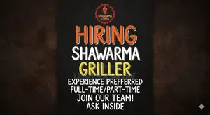 Part Time Shawarma Griller Needed in Ikeja