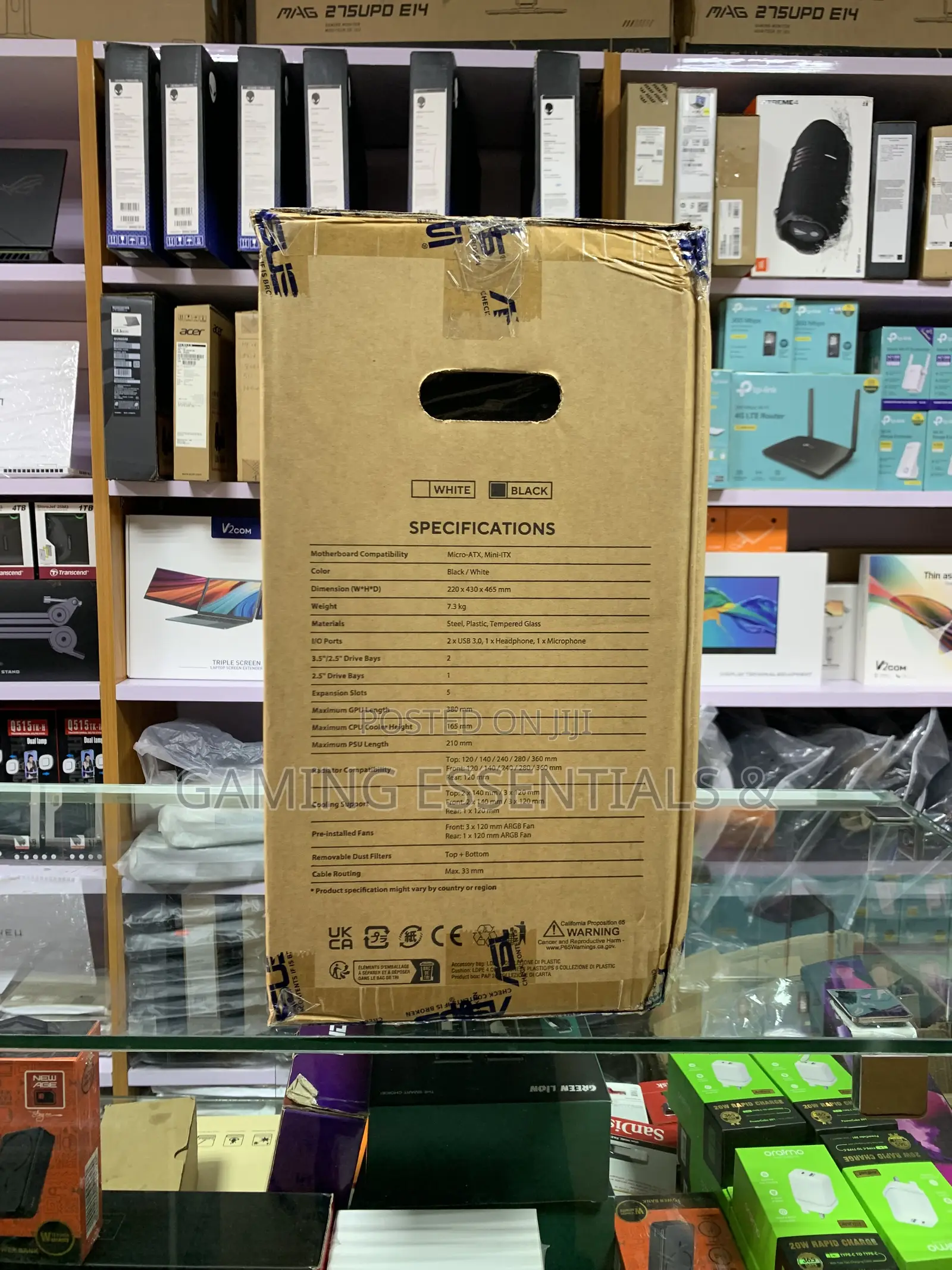 Asus A21 Plus Mid-Tower Gaming Pc Case – Tempered Glass | 4 Argb Fans