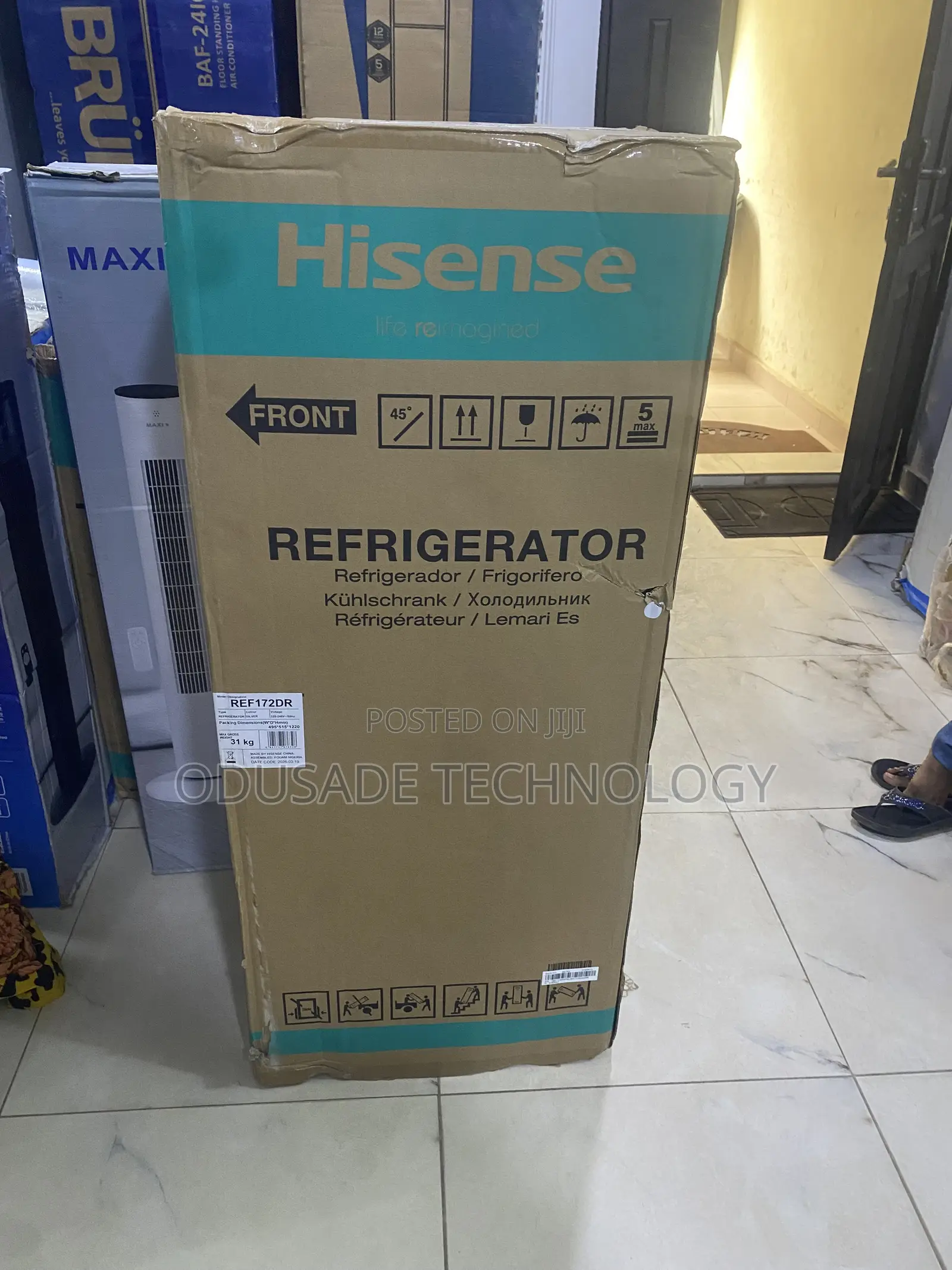 172dr Hisense Efficient Cooling Fridge