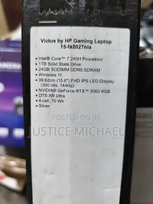 New Laptop HP Victus 15 2GB Intel Core i7 SSD 1T