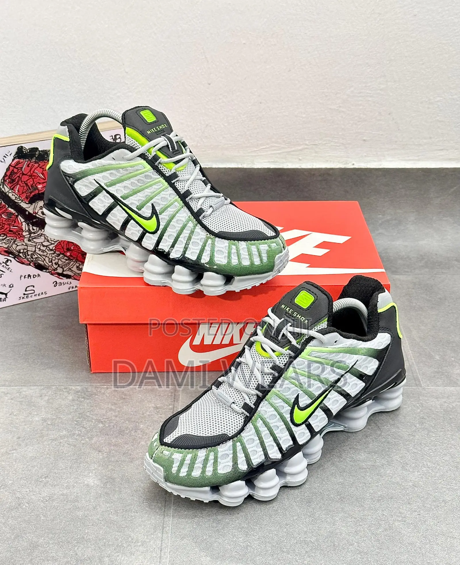 Nike Shox Tl Lime Blast/Wolf Grey