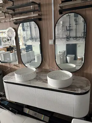 Drench Groove 1400mm Fluted Wall Hung Double Vanity Cabinet