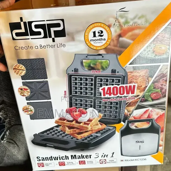 DSP 3 in 1 Sandwich Maker