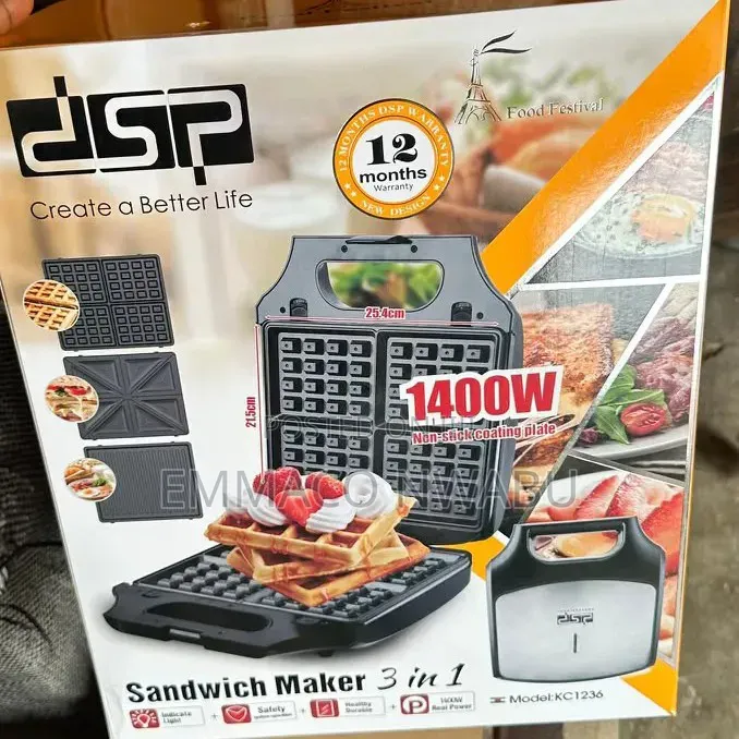 DSP 3 in 1 Sandwich Maker