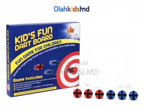 Kid’S Fun Dart Board – Hook Loop Safety Darts, 6 Balls, 30cm