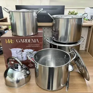 4 Pots With Kettle 28cm 26cm 24cm 22cm Sizes