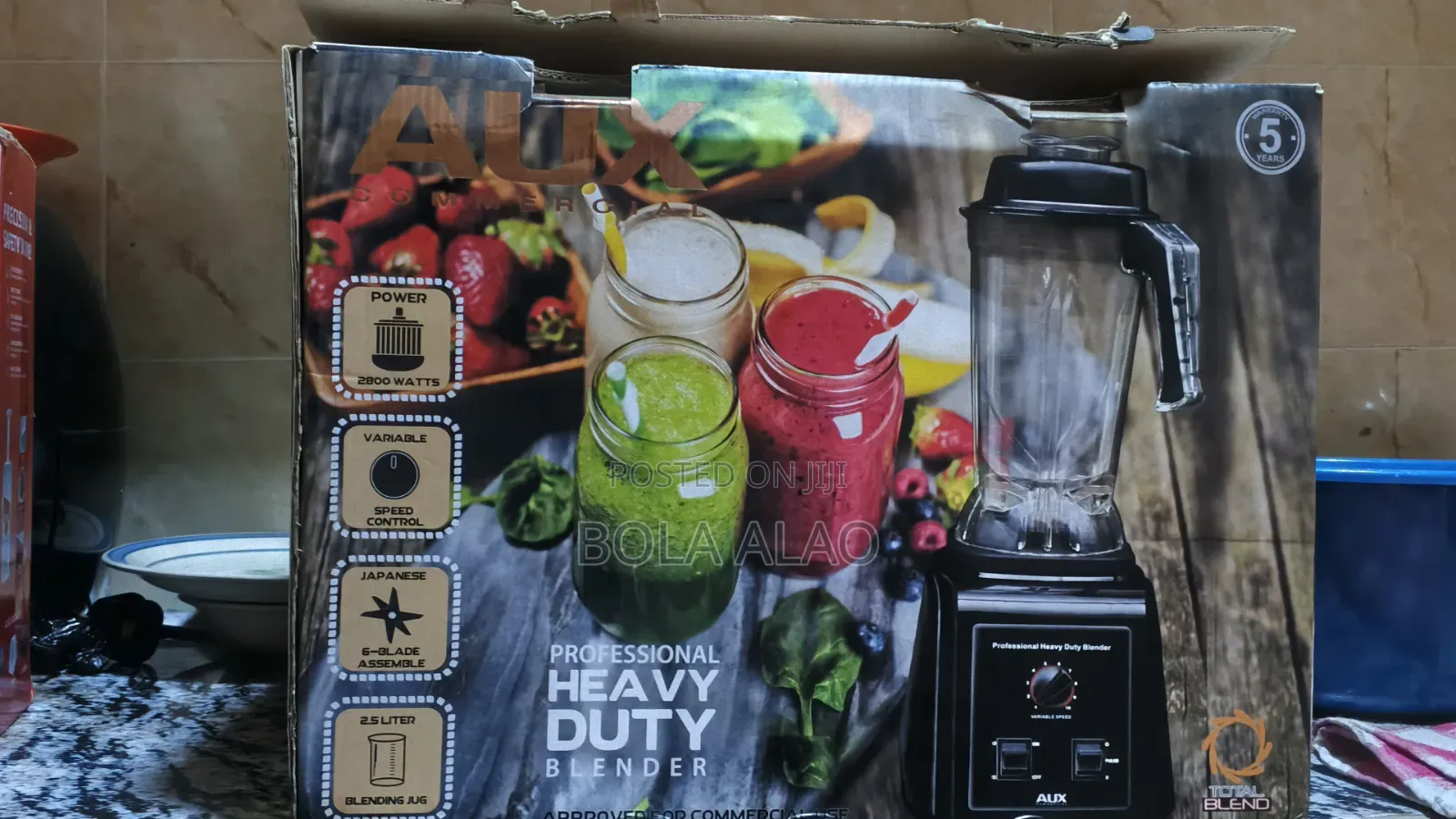 Aux Professional Blender 2800w