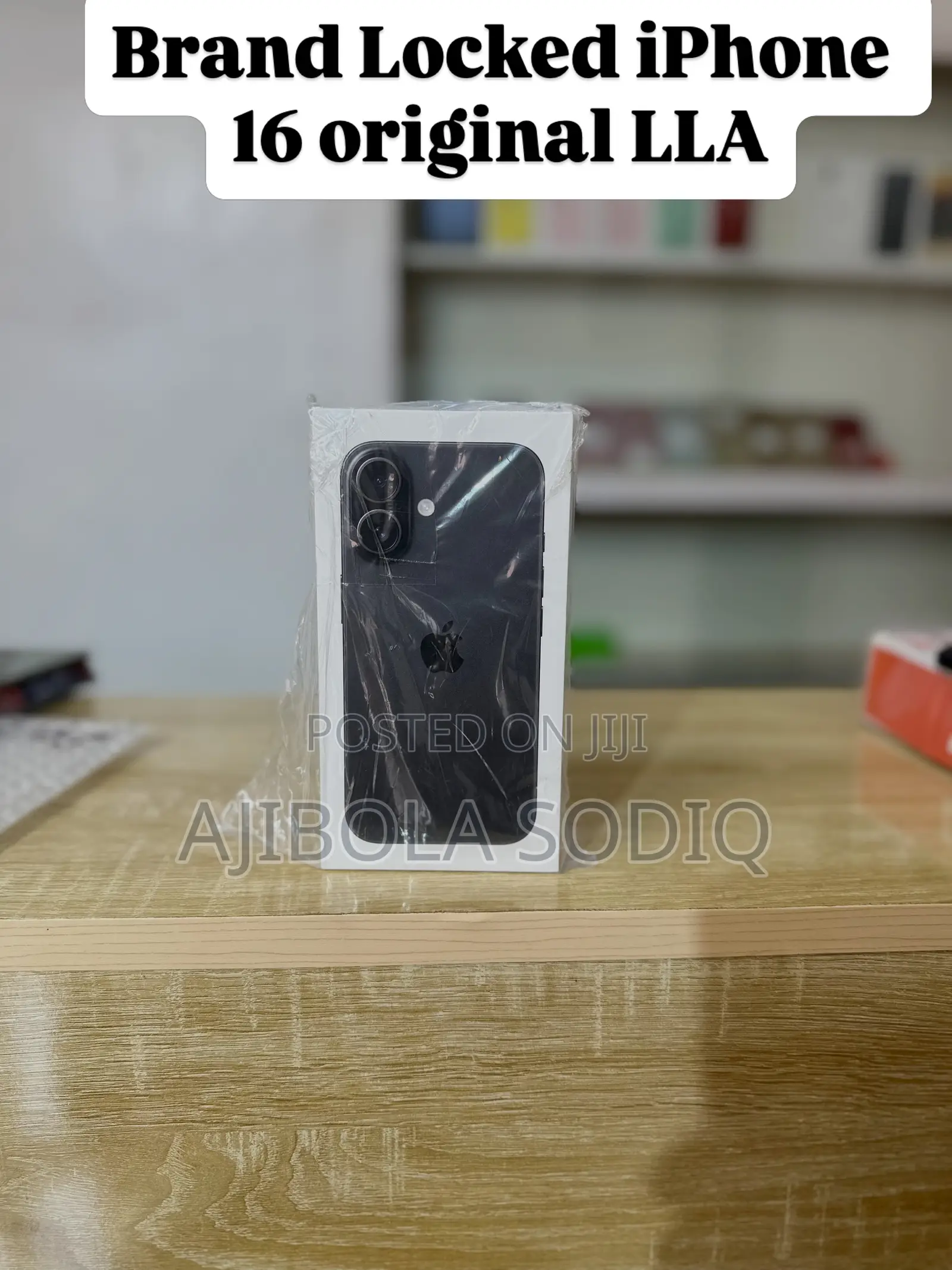 New Apple iPhone 16 128 GB Black