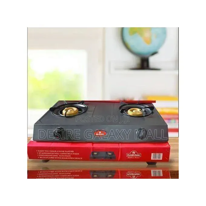 High Quality Rashnik 2-Burner Stainless Table Top Gas Cooker