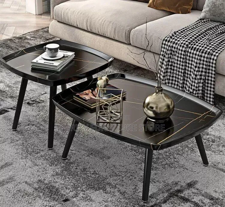 These Elegant Nested Tables Feature a Faux Marble Top
