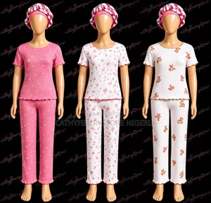 Girls Two Piece Top and Pants Pajamas