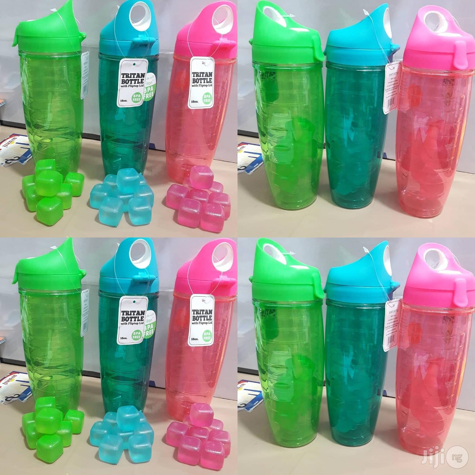 Tritan Water Bottle With Ready Made Ice Cubes