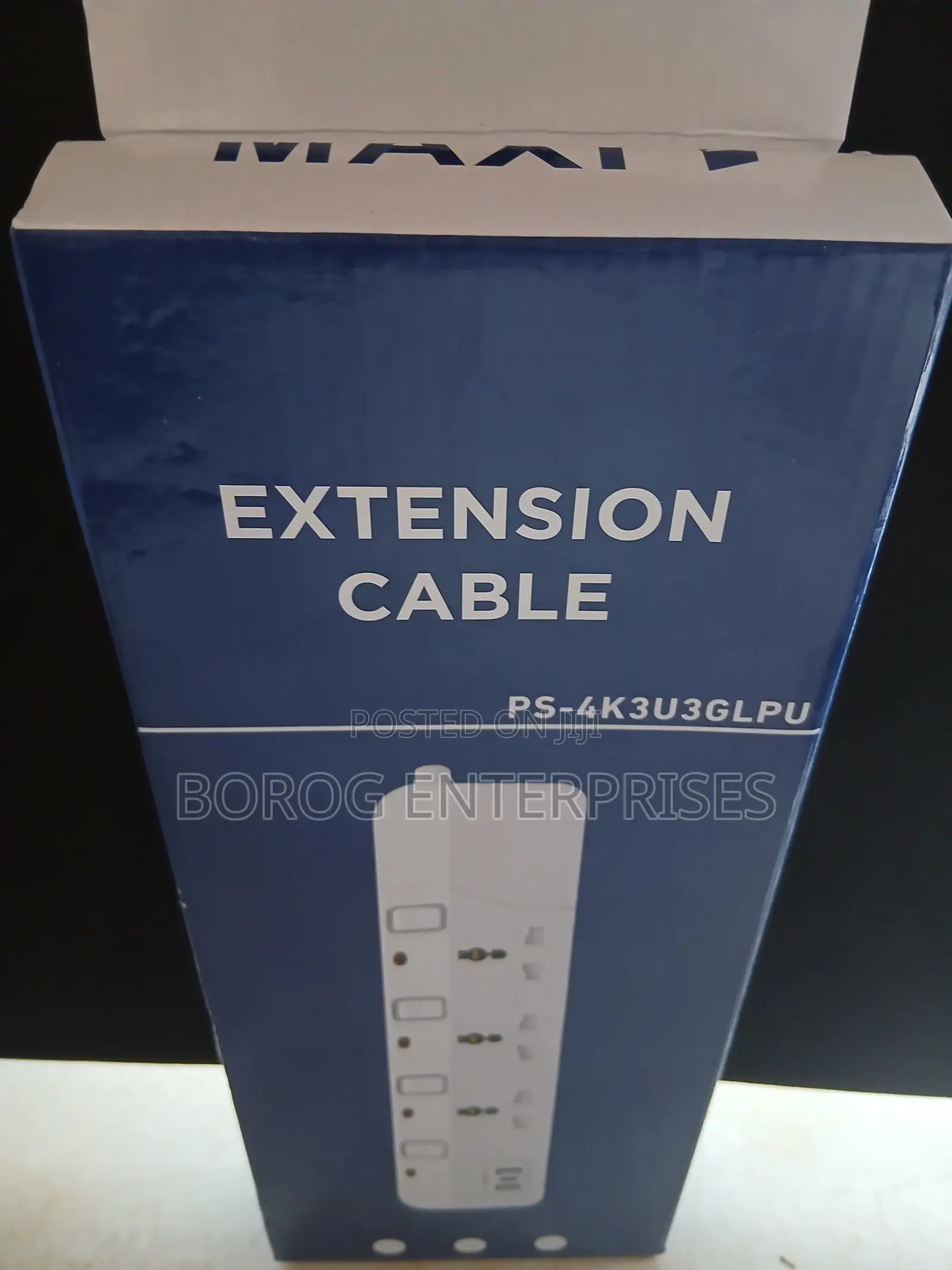 Maxi 3 Socket Extension Cable With 2 Usb Ports-ps-4k3u3glpu