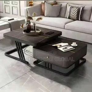 Real Marble Center Table With Drawer