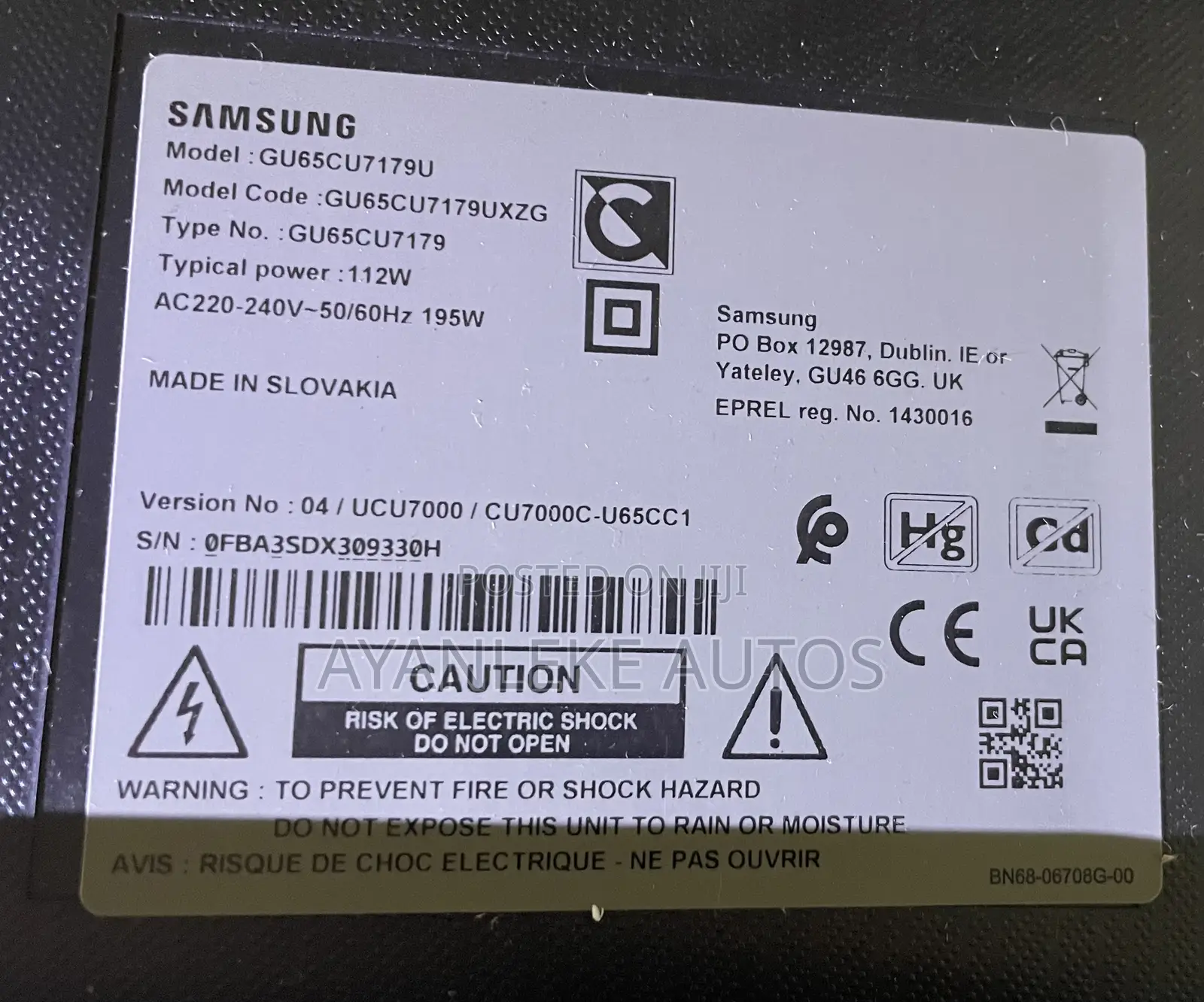 Samsung 65 Inches