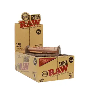 Raw Hemp Plastic Cone Roller King Size 110mm V2