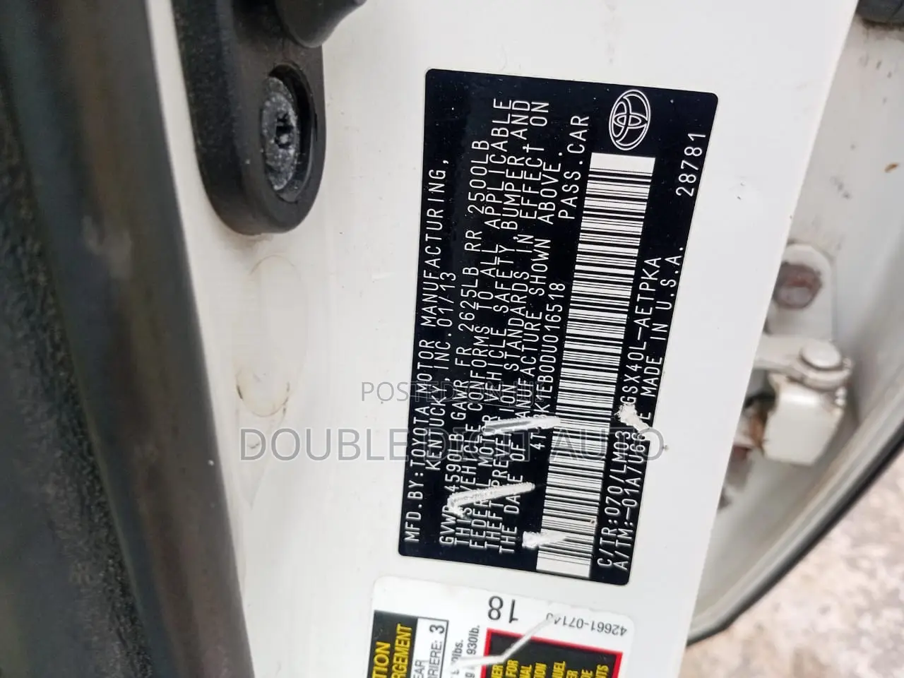 Toyota Avalon 2013 White
