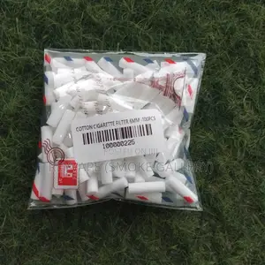Cotton Cigarette Fliter 100pcs a Pack, 5mm, 6mm, 8mm