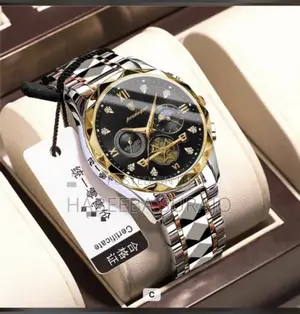 Poedagar Men’S Luxury Quartz Stainless Steel Wristwatch