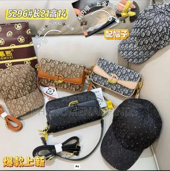 Ladies Bag and Cap Combo