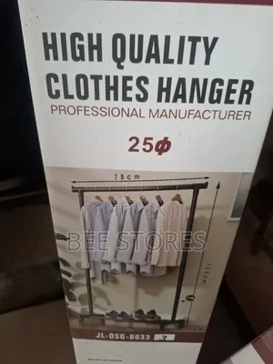 Single Pole Clothes Hanger With Shoe Rack