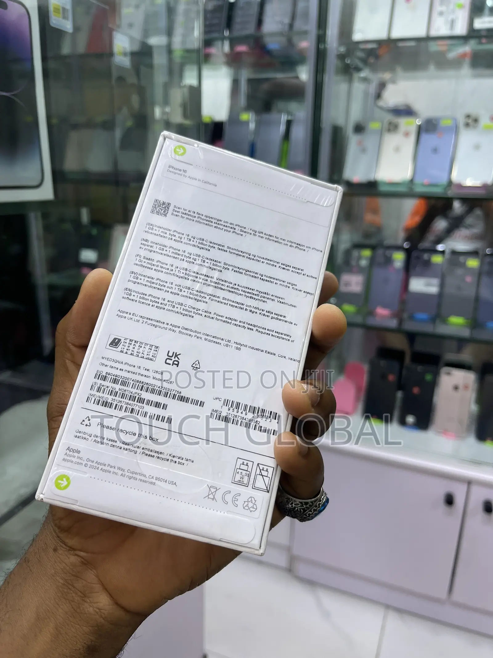 New Apple iPhone 16 128 GB Gray
