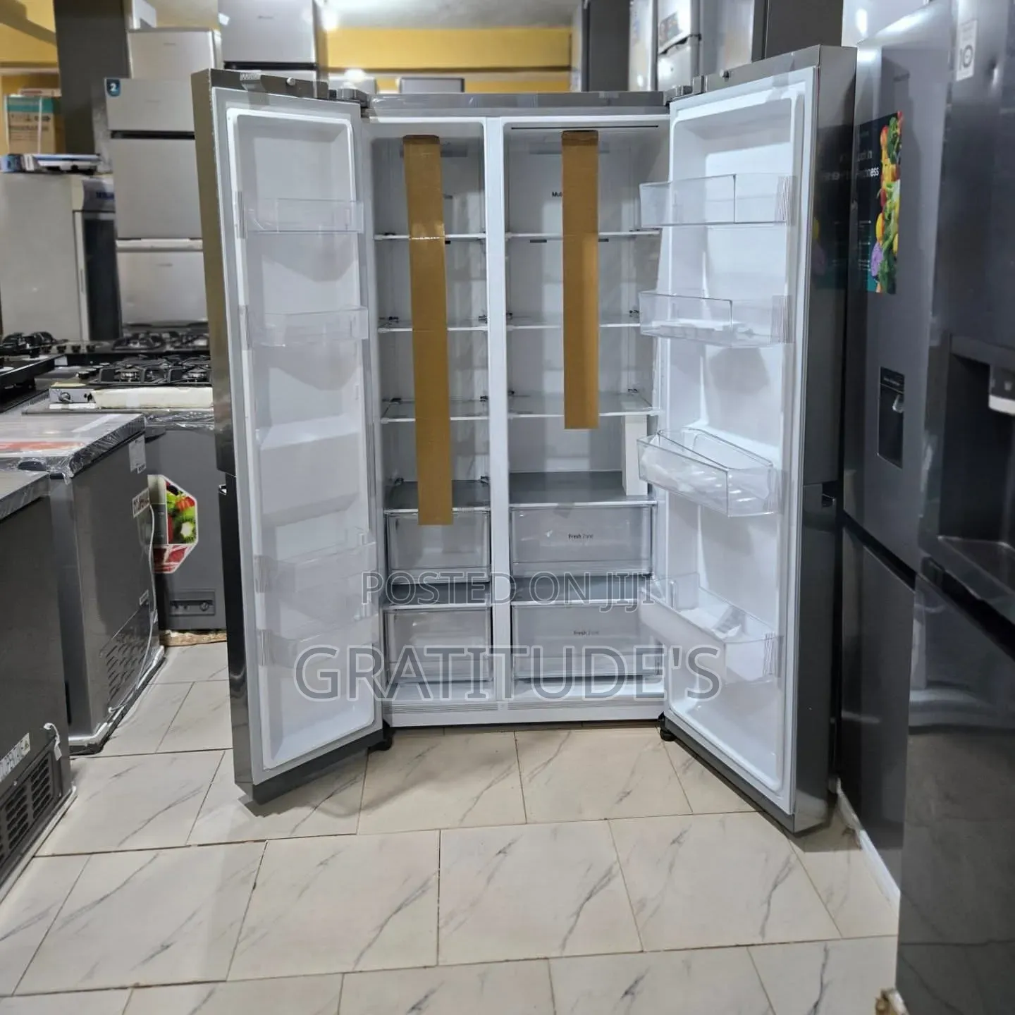 Lg Smart Inverter Side-by-Side Refrigerator Ref 257 SLWL-B 694lt