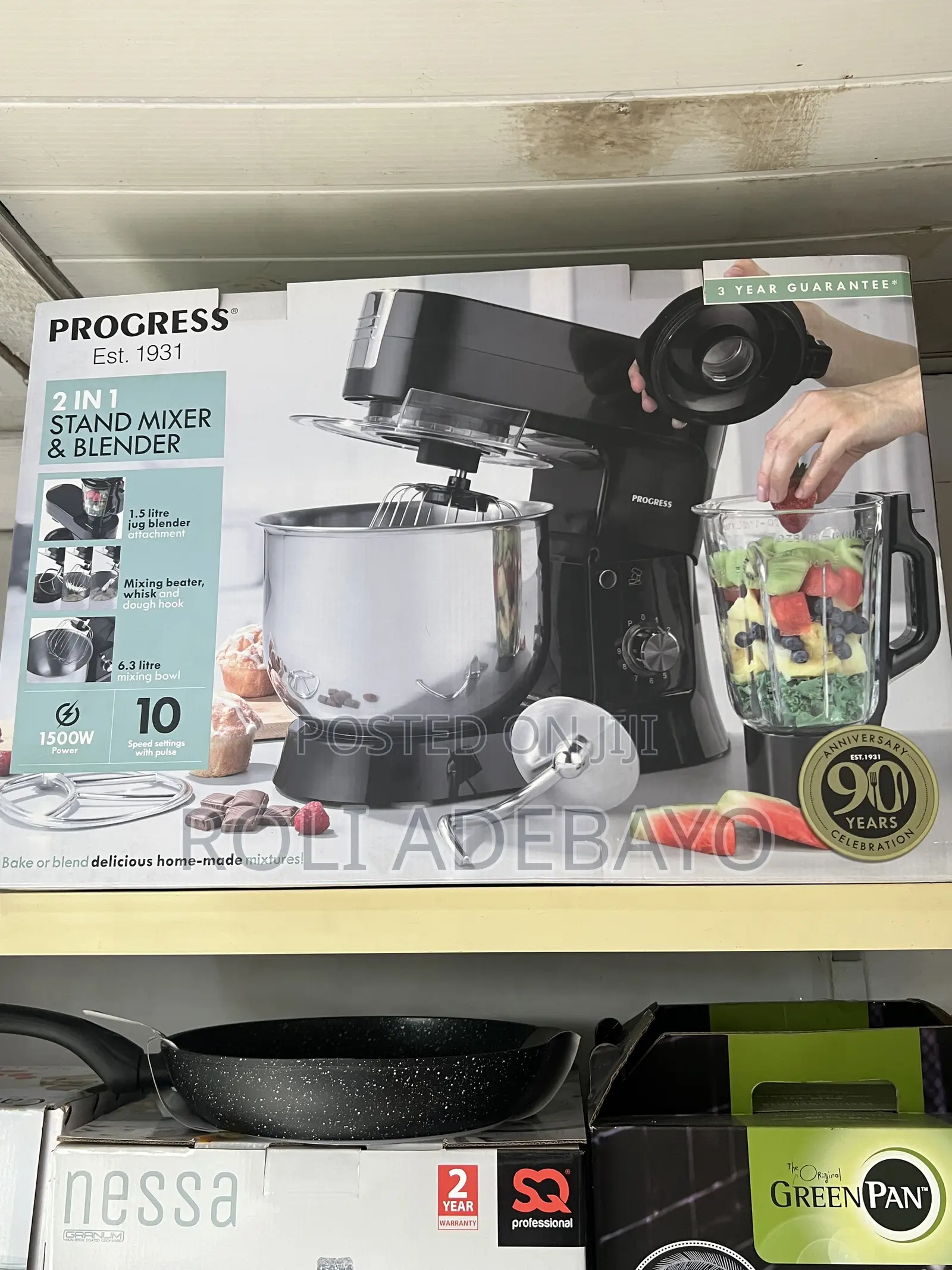 Progress 2 in 1 Stand Mixer and Blender